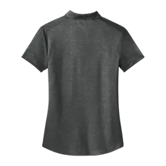 Nike Ladies Dri-FIT Crosshatch Polo in Anthracite/ Black, back