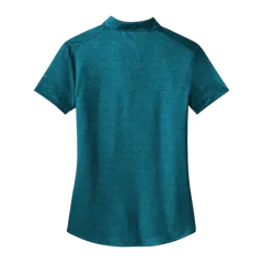 Nike Ladies Dri-FIT Crosshatch Polo in Blustery/ Navy, back