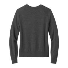 Brooks Brothers Women's Washable Merino Cardigan Sweater in Windsor Grey Heather, back