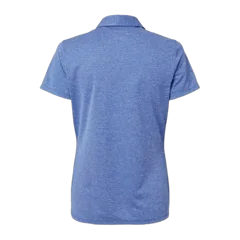 Adidas Women's Heathered Polo in Collegiate Royal Melange, back