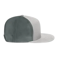 New Era Standard Fit Snapback Trucker Cap in Grey/ Graphite, right side