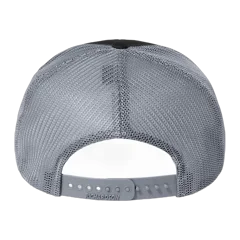 Richardson 112+ R-Flex Adjustable Trucker Cap in Black/ Graphite, back