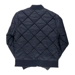 Dickies Men's  Diamond Quilted Nylon Jacket in Dark Navy, back