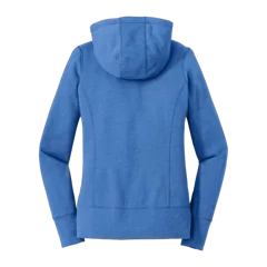 New Era Women's Tri-Blend Fleece Full-Zip Hoodie in Royal Heather, back