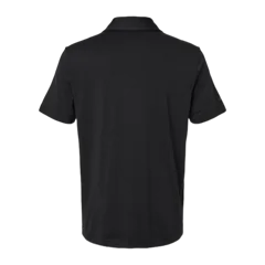 Adidas Textured Stripe Polo in Black, back