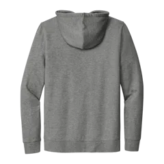 New Era Comeback Fleece Full-Zip Hoodie in Dark Heather Grey, back