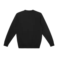 Lane Seven Heavy Crewneck Sweatshirt in Black, back
