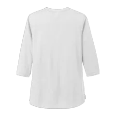 OGIO Ladies Jewel Henley in Bright White, back