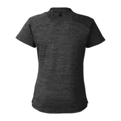 Spyder Ladies' Mission Blade Collar Polo in Black Jaspe, back