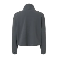 Swannies Women's Kenna Quarter-Zip Pullover in Graphite, back