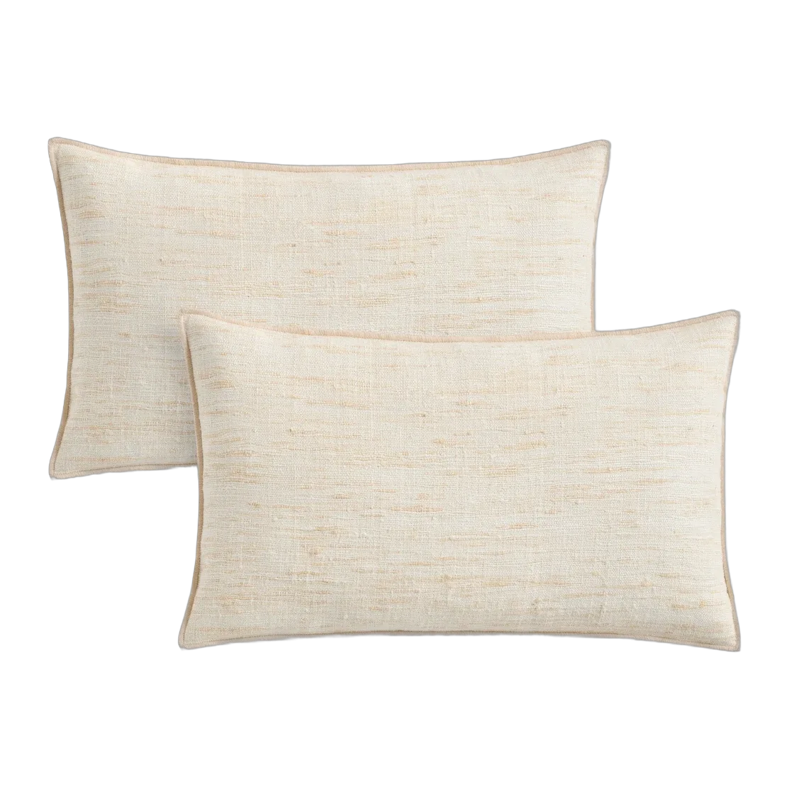 Raw Silk Textured Pillow Cover (Set of 2)