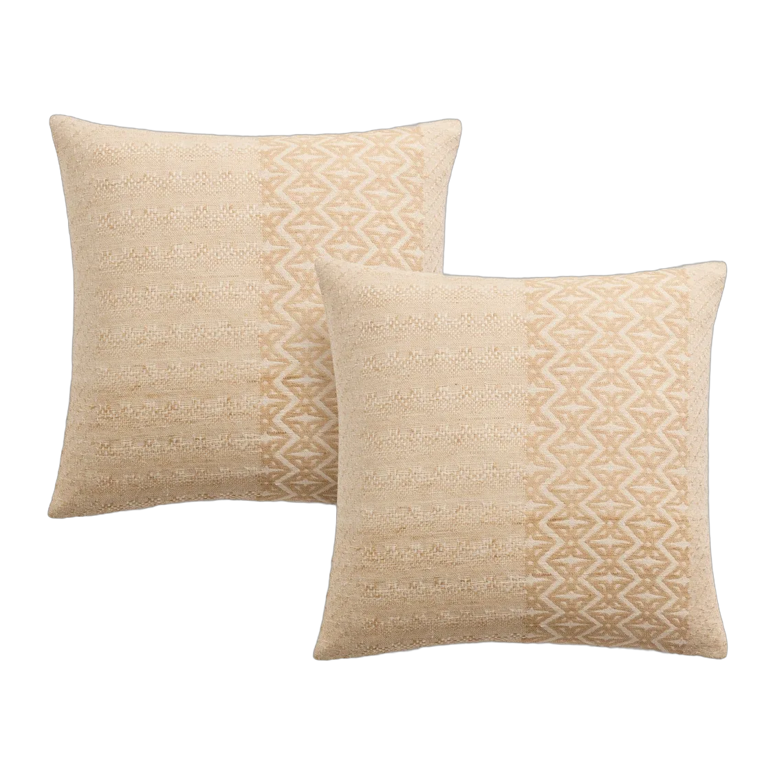 Geometric Silk Blend Pillow Cover (Set of 2)