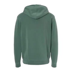 Independent Trading Co. Unisex Midweight Pigment-Dyed Hooded Sweatshirt in Pigment Alpine Green, back