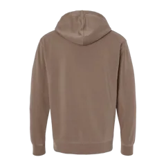 Independent Trading Co. Unisex Midweight Pigment-Dyed Hooded Sweatshirt in Pigment Clay, back
