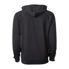 Independent Trading Co Icon Lightweight Loopback Terry Hooded Sweatshirt in Black, back