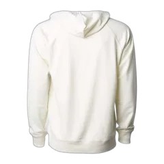 Independent Trading Co Icon Lightweight Loopback Terry Hooded Sweatshirt in Bone, back