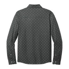 Mercer+Mettle Stretch Jersey Long Sleeve Shirt in Anchor Grey Geo Diamond, back