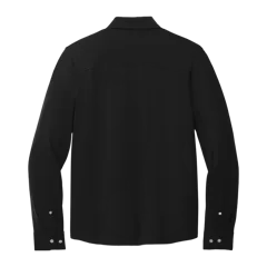Mercer+Mettle Stretch Jersey Long Sleeve Shirt in Deep Black, back