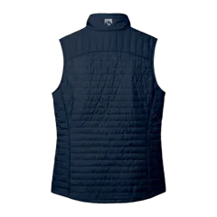 Storm Creek Women's Front Runner 120 GSM Insulated Quilted Vest in Navy Blue, back