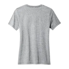 Allmade Women's Recycled Blend V-Neck Tee in Remade Gray Heather, back