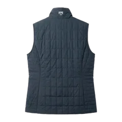 Storm Creek Women's Traveler 60 GSM Insulated Packable Quilted Vest in Navy Blue, back