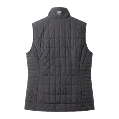 Storm Creek Women's Traveler 60 GSM Insulated Packable Quilted Vest in Jet Gray, back