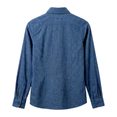 Storm Creek Women's Naturalist Long Sleeve Woven Shirt in Navy Blue, back