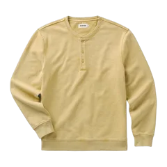 The Sunset Henley in Washed Goldfinch Terry 1