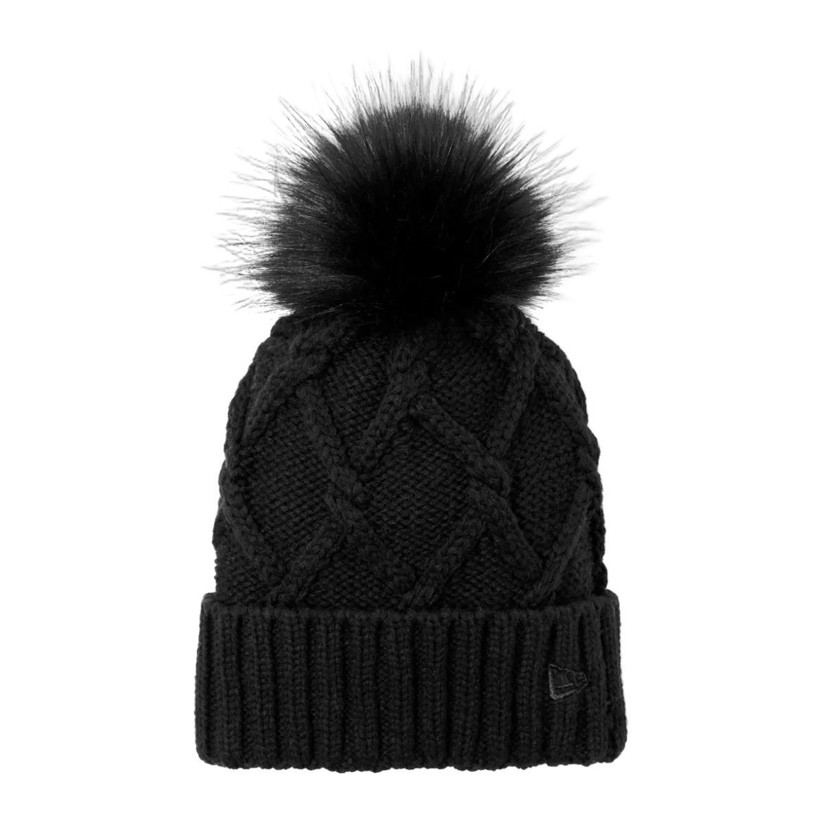 New Era Faux Fur Pom Beanie