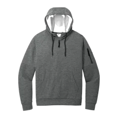 Nike Therma-FIT Pocket 1/4-Zip Fleece Hoodie in Charcoal Heather, front