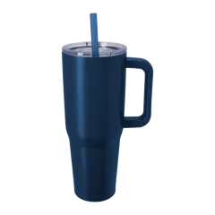 The Viking Collection® Nova Travel Mug - 40 oz. in Navy, front
