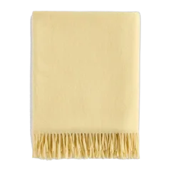 Mongolian Cashmere Throw Limoncello