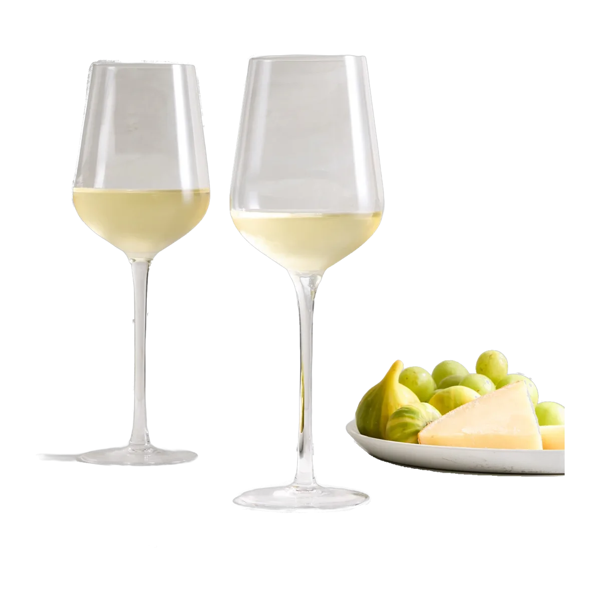 Mouth Blown White Wine Glass, Set of 4