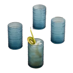 Orbetto Outdoor Acrylic Tall Tumbler, Set of 8 Cornflower Blue
