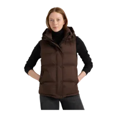 Responsible Down Puffer Vest Hot Fudge