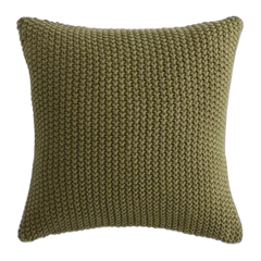 Cotton Fisherman Pillow Cover Olive