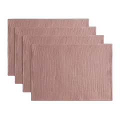 Organic Cotton Gauze Placemats, Set of 4 Fig