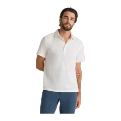 Commuter Stretch Pique Polo White