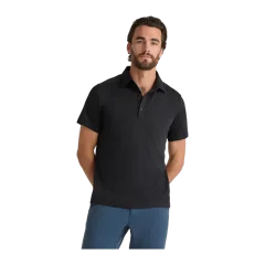 Commuter Stretch Pique Polo Black