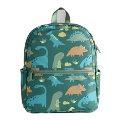 Recycled Double Pocket Backpack Dinos