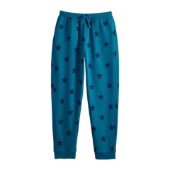 Organic Cotton French Terry Joggers Blue Stars