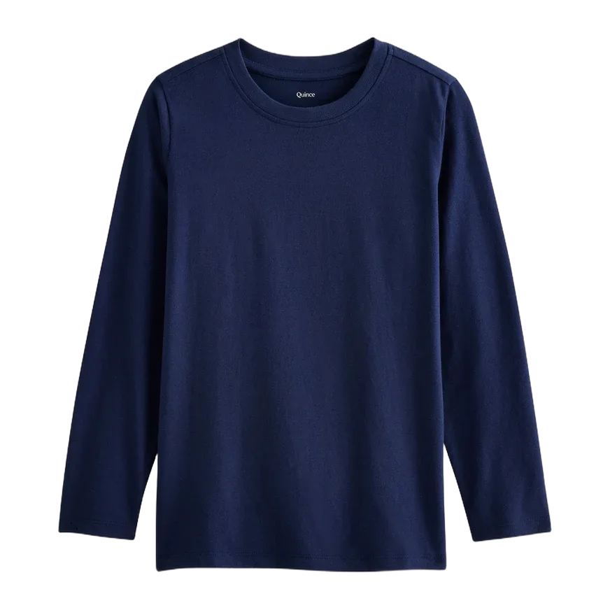Toddler 100% Organic Cotton Jersey Long Sleeve Tee