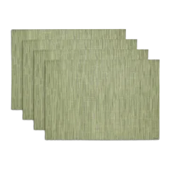 Bamboo Easy-Care Rectangular Placemat, Set of 4 by Chilewich Spring Green