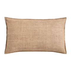 Raw Silk Textured Pillow Cover Sand