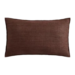Raw Silk Textured Pillow Cover Chocolate