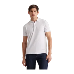 Organic Cotton Pique Polo White