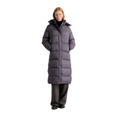 Responsible Down Long Puffer Jacket Carbon Grey