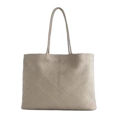 Siena Handwoven Tote Taupe