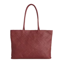 Siena Handwoven Tote Merlot