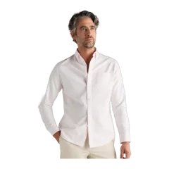100% Organic Cotton Oxford Shirt Light Pink Stripe